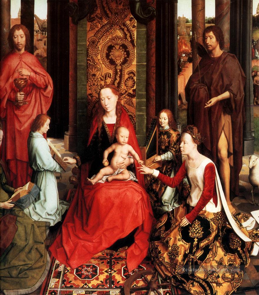 Mariage de Sainte Catherine hollandais Hans Memling Peintures à l'huile
